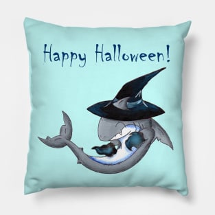 Great White Witchery (With Text) Pillow