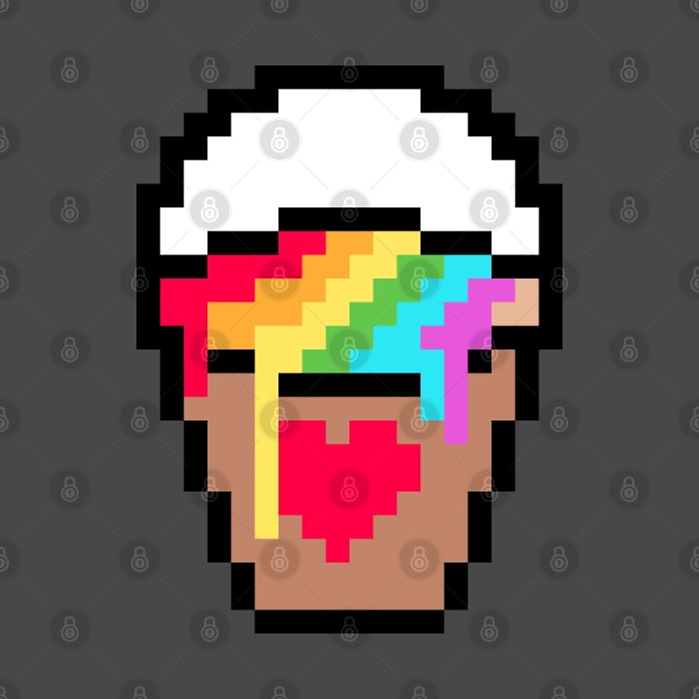 Pixel Rainbow Cup by Fashionable Pixel Art