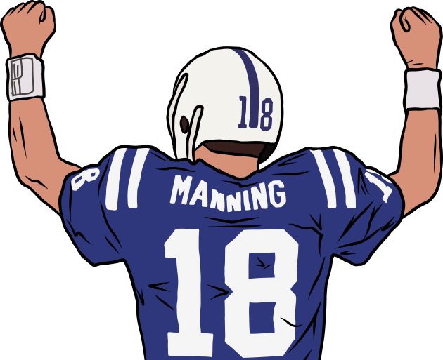 Peyton Manning Celebration Kids T-Shirt by rattraptees