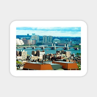 Longfellow Bridge and Boston Skyline Magnet