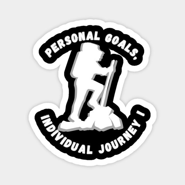 Personal Goals, Individual Journey Magnet by Skandynavia Cora