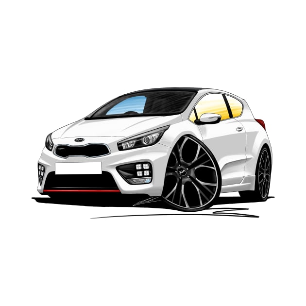 Kia Pro Ceed GT White by y30man5