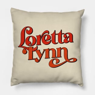 Loretta Lynn / 70s Style Country Fan Design Pillow