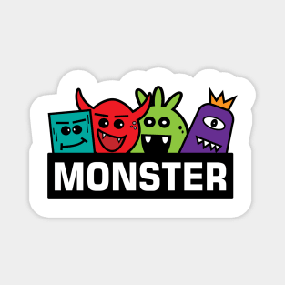 Doodle Monster Design Magnet