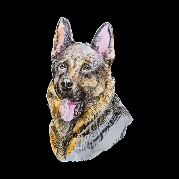 German shepherd by VicaVeresk