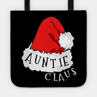 Auntie Claus Santa Hat Christmas Matching Family Pajama Tote