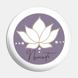 Namaste yoga design Pin