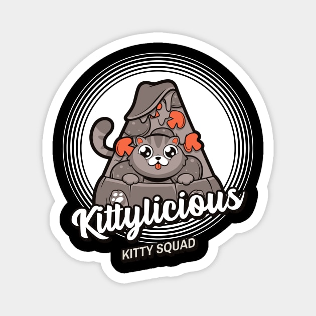 Kittylicious Pizza - Kitty Squad Magnet by Just In Tee Shirts