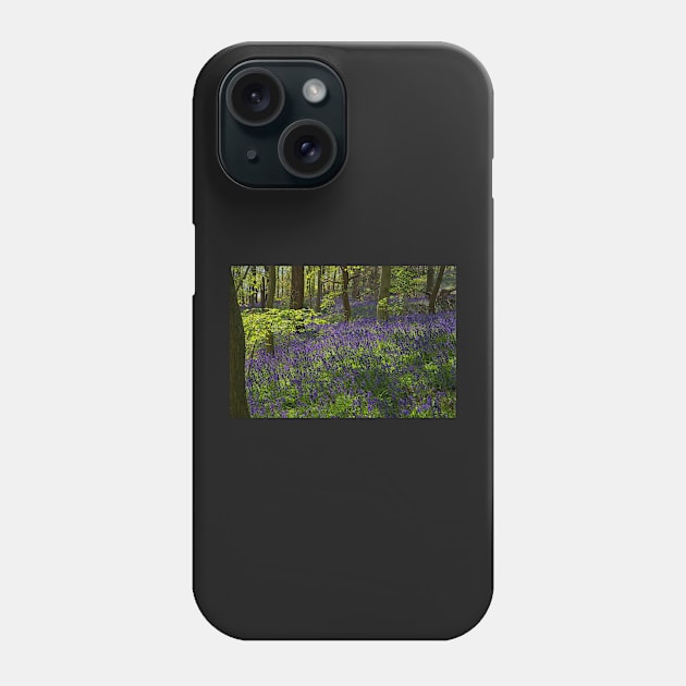 Spring Bluebell Woodlands Phone Case by MartynUK