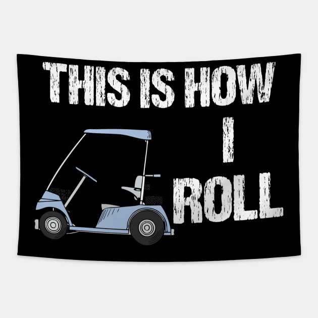 Funny golf quote Tapestry by Realfashion