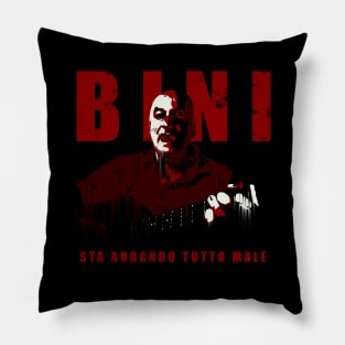 Bini - Sta andando tutto male (black) Pillow