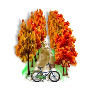 Bicycle on Autumn T-Shirt