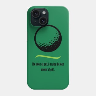 Object of Golf - Dark text Phone Case