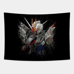 Freedom Gundam ZGMF X10A Scribble Artwork Tapestry