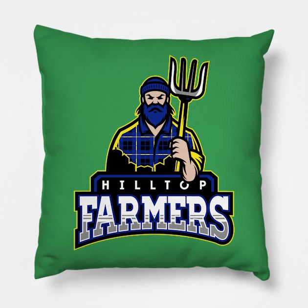 Hilltop Farmers Pillow by Punksthetic