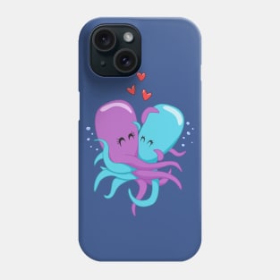 Kissing Octopuses Phone Case