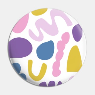 Abstract Shapes in Fun Colors Pin