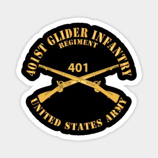 401st Glider Infantry Regiment - US Army w Branch X 300 Magnet