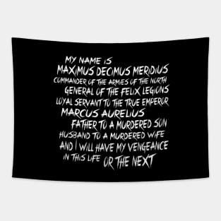 Maximus Decimus T-Shirt Gladiator Tapestry