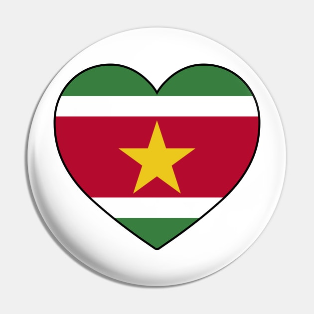 Heart - Suriname Pin by Tridaak