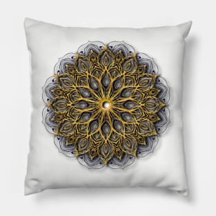 Luxury golden mandala Pillow