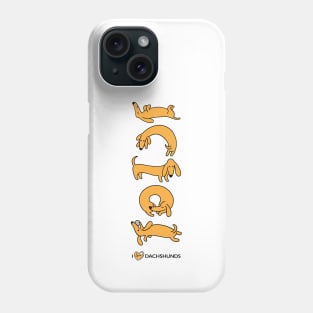 Bright Yellow Dachshunds Phone Case