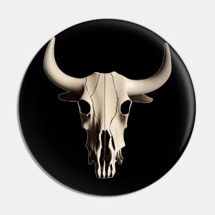 Boho Cow Skull Pin