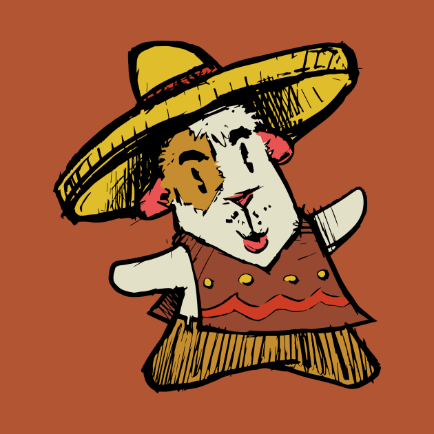 Sombrero Guinea Pig by GuineaPigArt