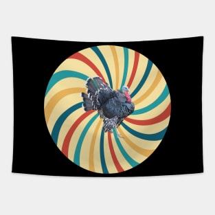 Turkey Huynosis Spiral rooster Hypnotic trance Tapestry