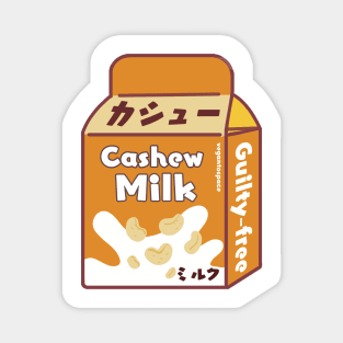 Cashew Milk Dairy Free Plant Based Vegan Milk Magnet