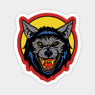 Retro Werewolf Magnet