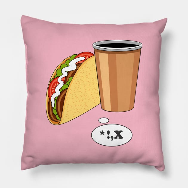 mexican tacos Pillow by Amabyn Creative