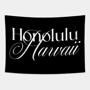 Honolulu Hawaii word design Tapestry