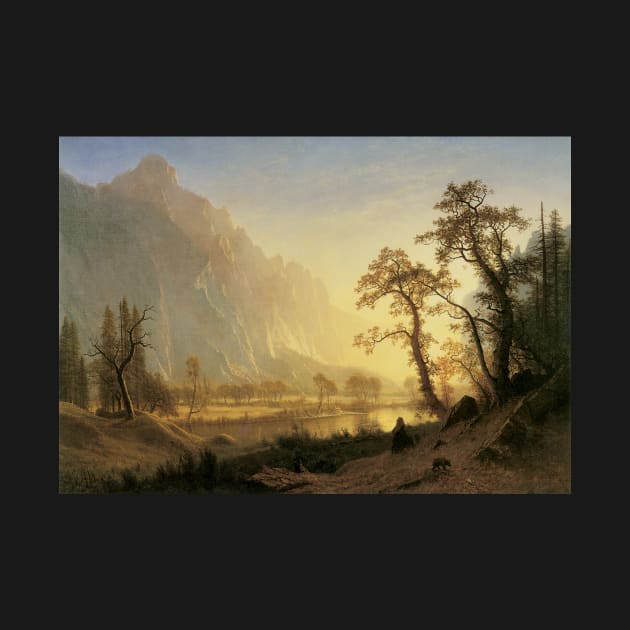 Sunrise, Yosemite Valley by Albert Bierstadt by MasterpieceCafe