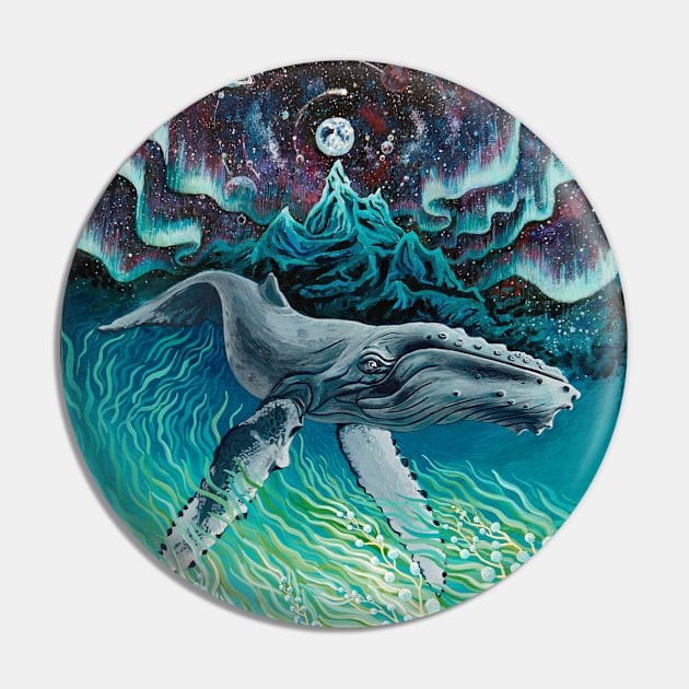 Whale Pin by ruta13art