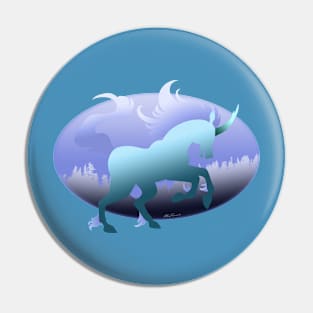 Teal Unicorn Pin