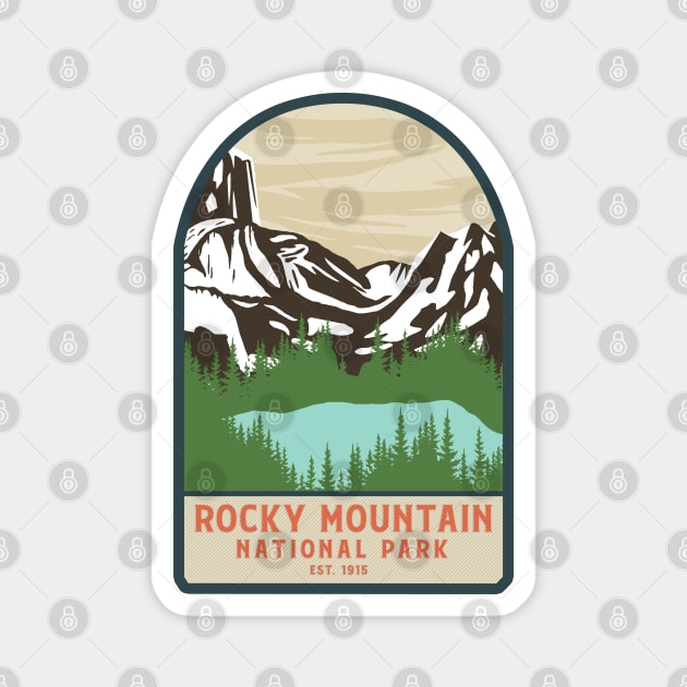 Rocky mountain national park hikes Magnet by Tonibhardwaj