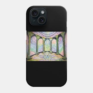 Through the stained glass Phone Case