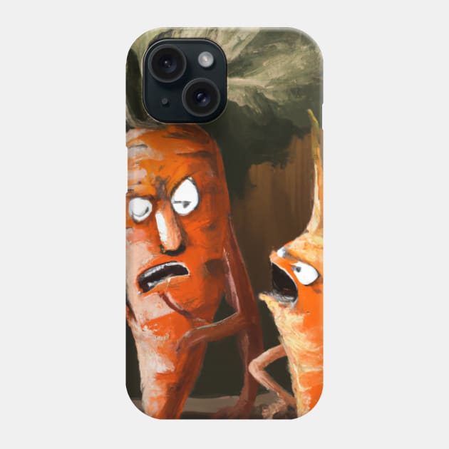 Angry Carrots Argue at a Vegetable Meeting Phone Case by Star Scrunch