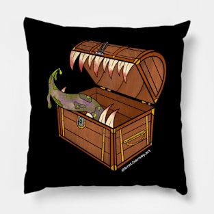 Mimic Chest Dungeons and Dragons Pillow