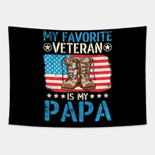 Happy Veteran Memorial Day Papa Tapestry