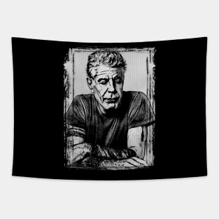 Anthony Bourdain - Vintage Halftone Tapestry