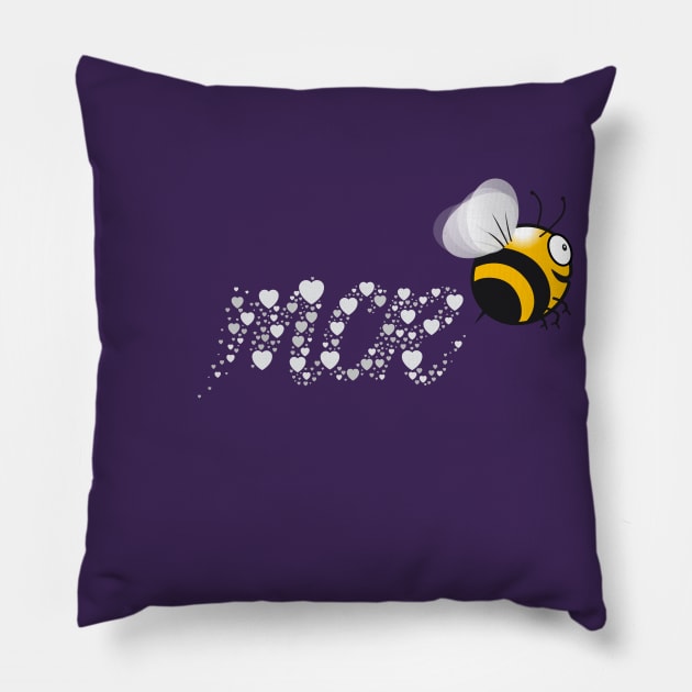 Manchester bee love Pillow by iamstuckonearth