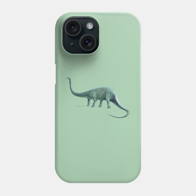 Diplodocus Phone Case by davidroland