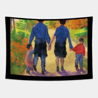 Walk Together Nature Family Tapestry