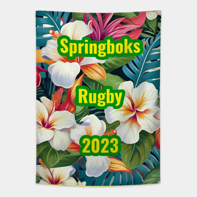 Unique Springboks Rugby 2023 design Tapestry by Cheebies