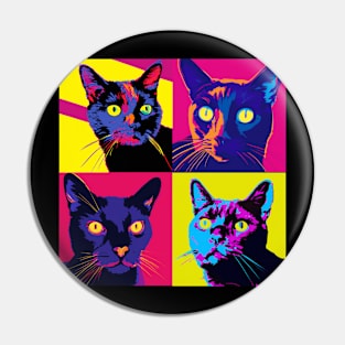 Cat Bombay Pop Art - Cat Lover Gift Pin