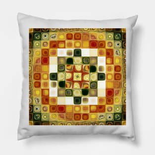 mosaic kaleidoscope fractal image Pillow