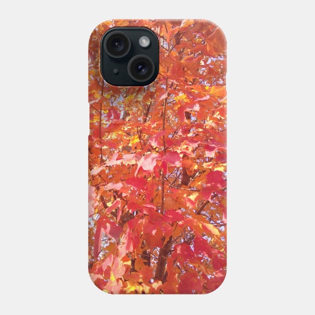 Red Autumn Leaves Phone Case by JadedAlice