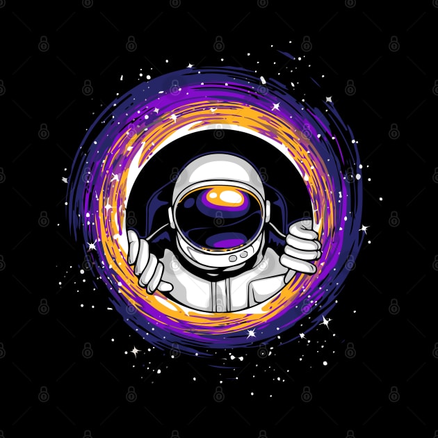 Astronaut in Black Hole by Space-T